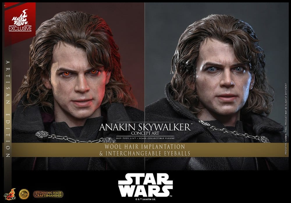 Star Wars Episodio III: La Venganza de los Sith Movie Masterpiece Figura 1/6 Anakin Skywalker (Concept Art Version) (Artisan Edition) Hot Toys Exclusive 31 cm