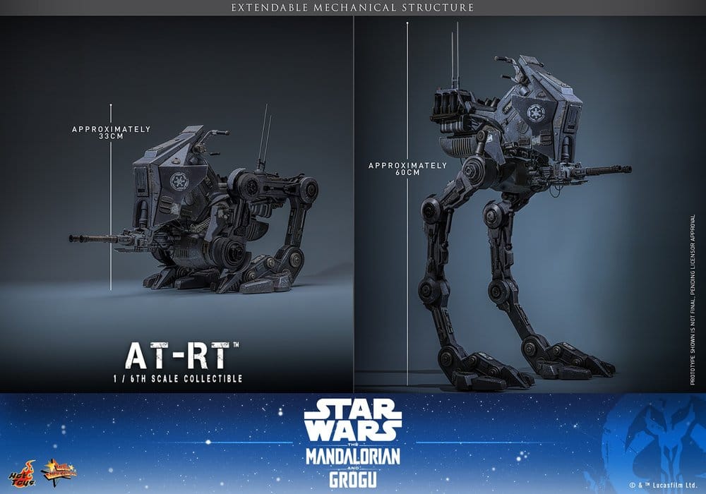 Star Wars: The Mandalorian & Grogu Movie Masterpiece Vehículo 1/6 AT-RT 60 cm