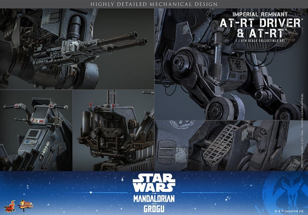 Star Wars: The Mandalorian & Grogu Movie Masterpiece Vehículo 1/6 AT-RT 60 cm