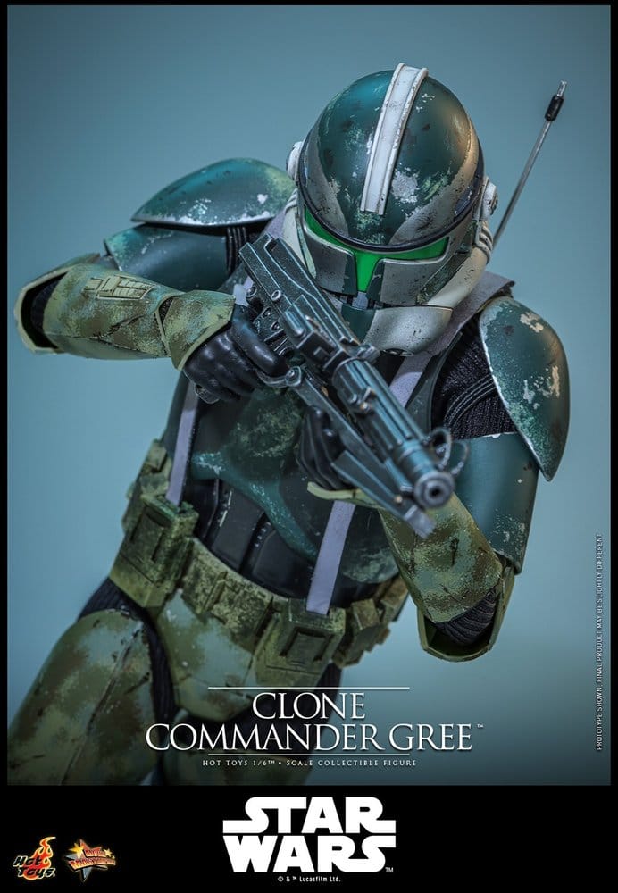 Star Wars Movie Masterpiece Figura 1/6 Clone Commander Gree 30 cm