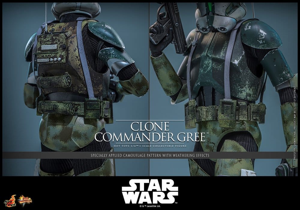 Star Wars Movie Masterpiece Figura 1/6 Clone Commander Gree 30 cm