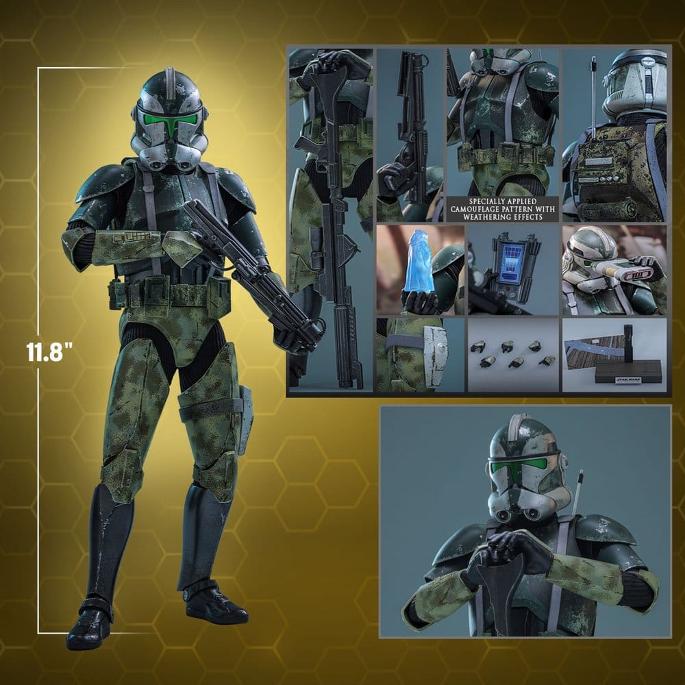 Star Wars Movie Masterpiece Figura 1/6 Clone Commander Gree 30 cm