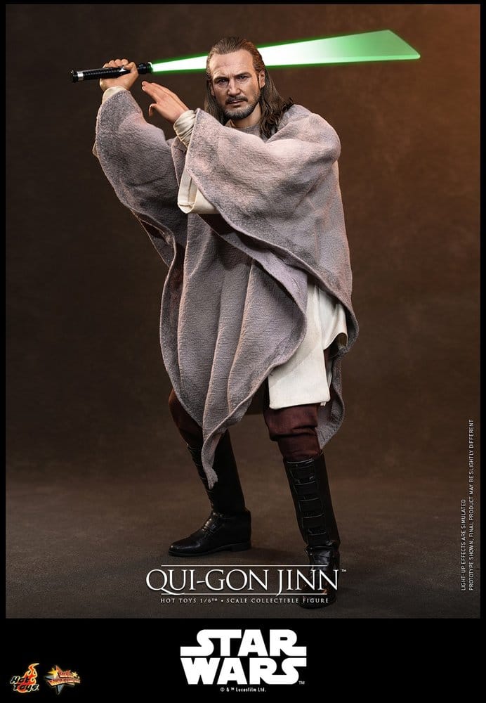 Star Wars: La Amenaza Fantasma Movie Masterpiece Figura 1/6 Qui-Gon Jinn (Artisan Edition) Hot Toys Exclusive 32 cm