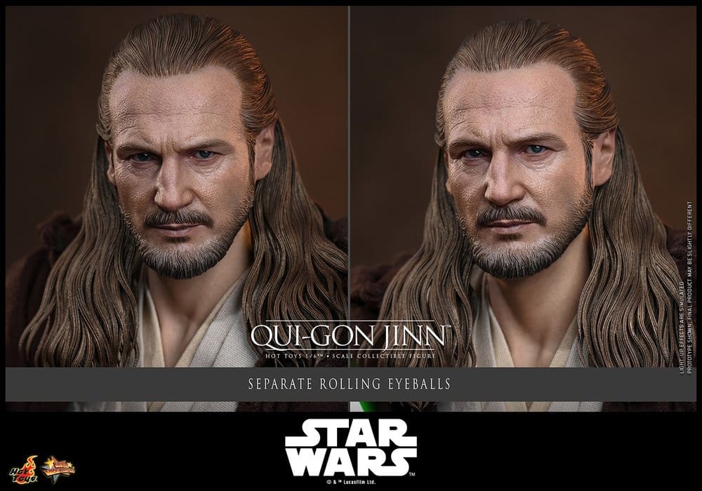 Star Wars: La Amenaza Fantasma Movie Masterpiece Figura 1/6 Qui-Gon Jinn (Artisan Edition) Hot Toys Exclusive 32 cm