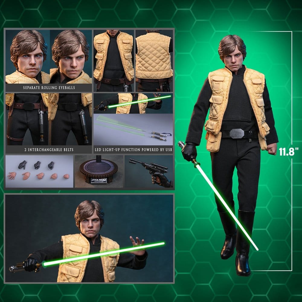 Star Wars Comic Masterpiece Figura 1/6 Luke Skywalker (Shadows Of The Empire) (Hot Toys Exclusive) 28 cm
