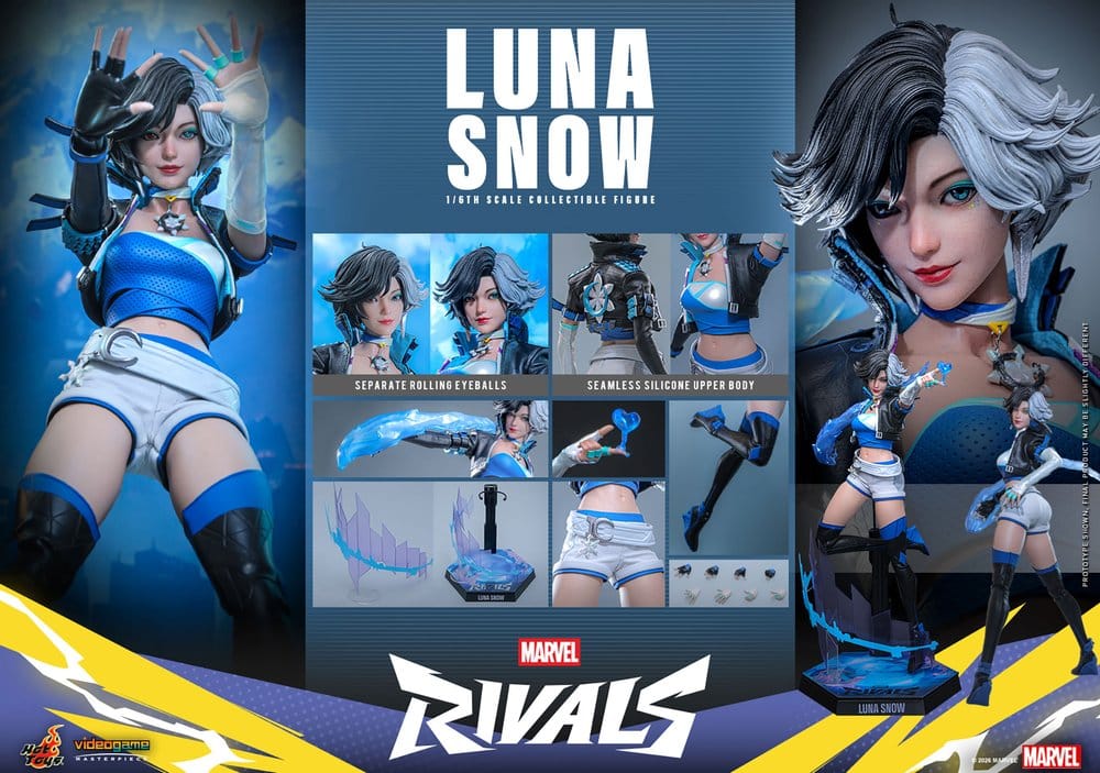 Marvel Rivals Videogame Masterpiece Figura 1/6 Luna Snow 28 cm