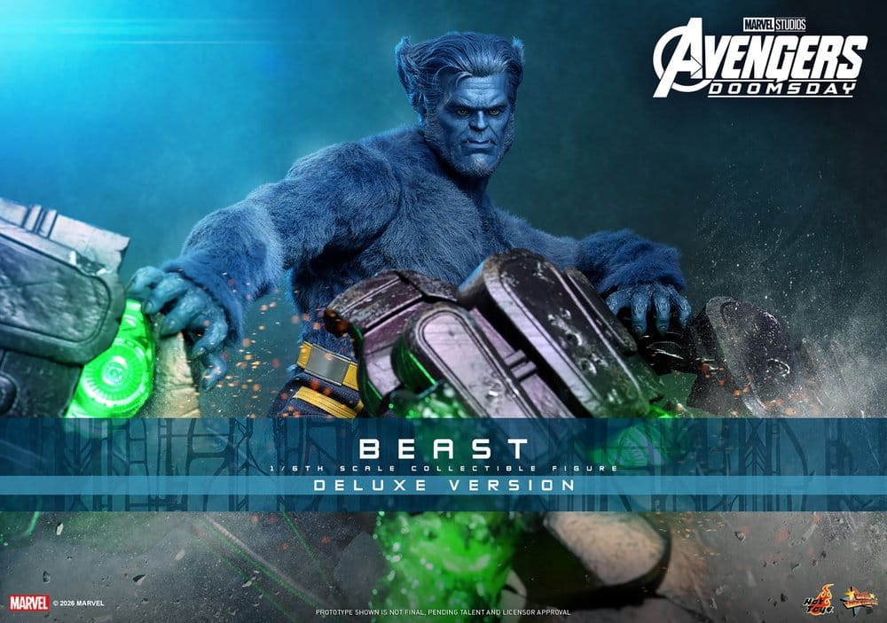 Marvel X-Men Movie Masterpiece Figura 1/6 Beast (Deluxe Version) 33 cm