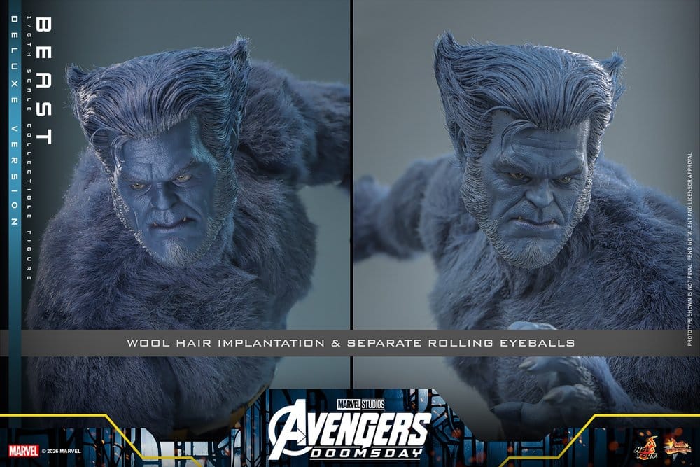 Marvel X-Men Movie Masterpiece Figura 1/6 Beast (Deluxe Version) 33 cm