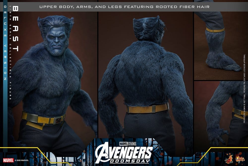 Marvel X-Men Movie Masterpiece Figura 1/6 Beast (Deluxe Version) 33 cm
