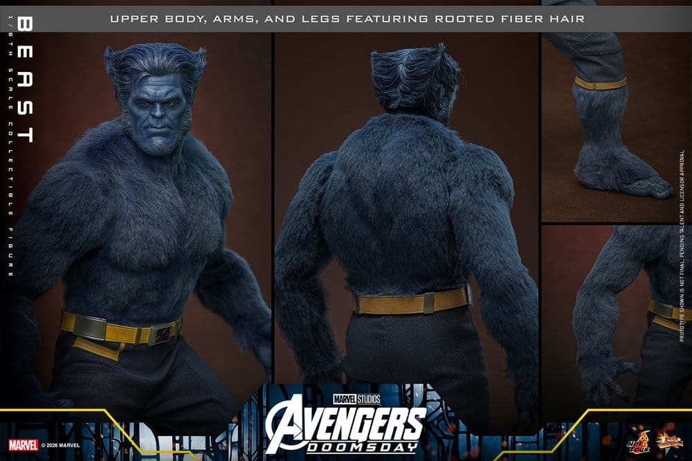 Marvel X-Men Movie Masterpiece Figura 1/6 Beast (Deluxe Version) 33 cm