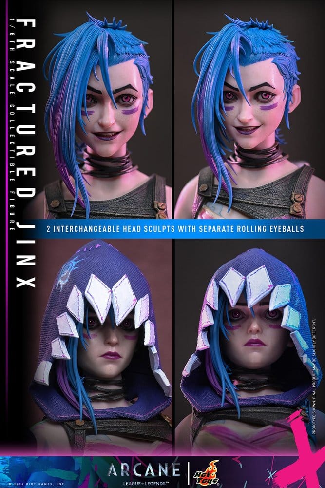 Arcane Figura 1/6 Fractured Jinx 28 cm
