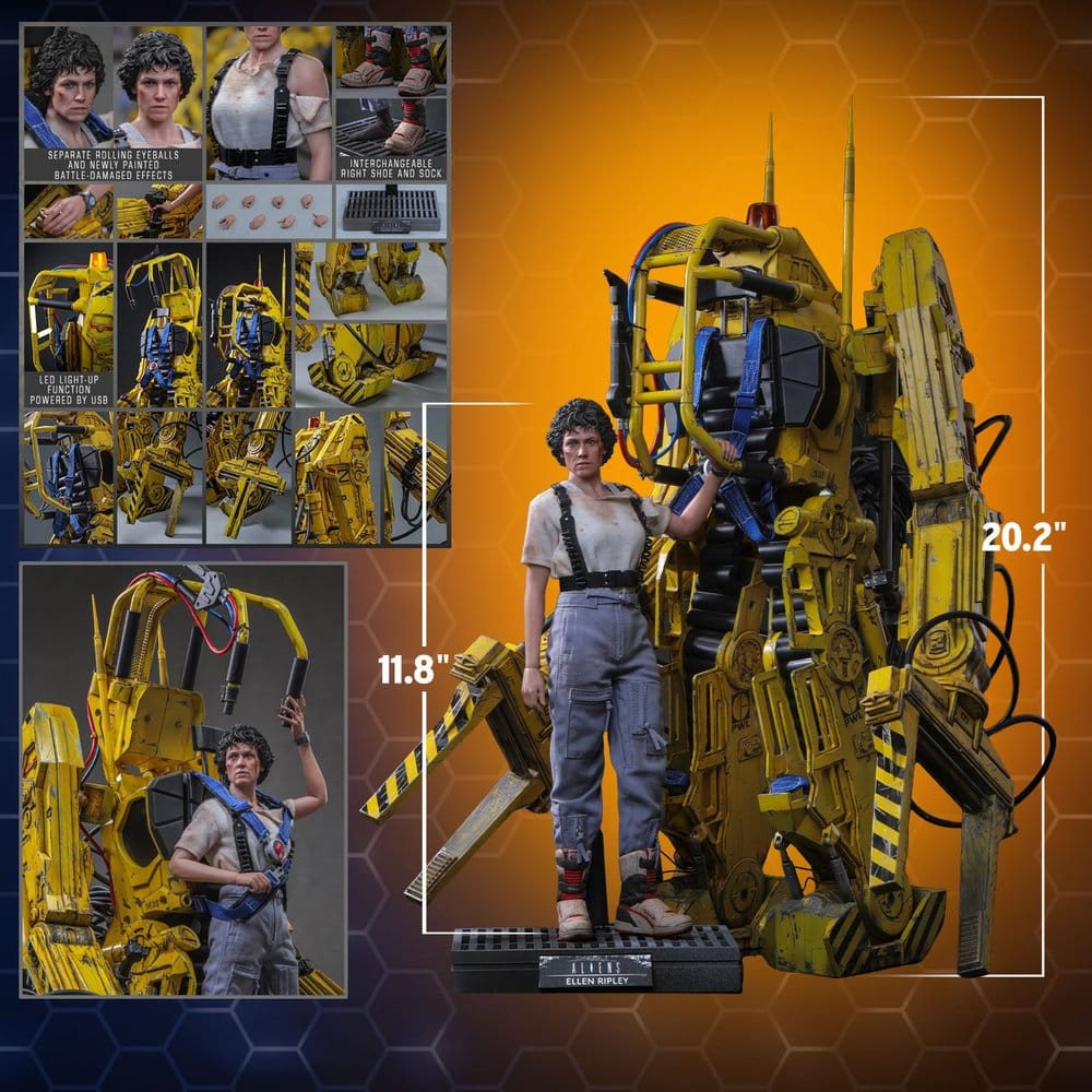 Alien Movie Masterpiece Set de Figuras 1/6 Ellen Ripley y Power Loader 52 cm