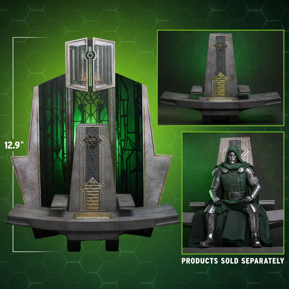 Avengers: Doomsday Movie Masterpiece Acessório para Figuras 1/6 Trono de Doom 33 cm
