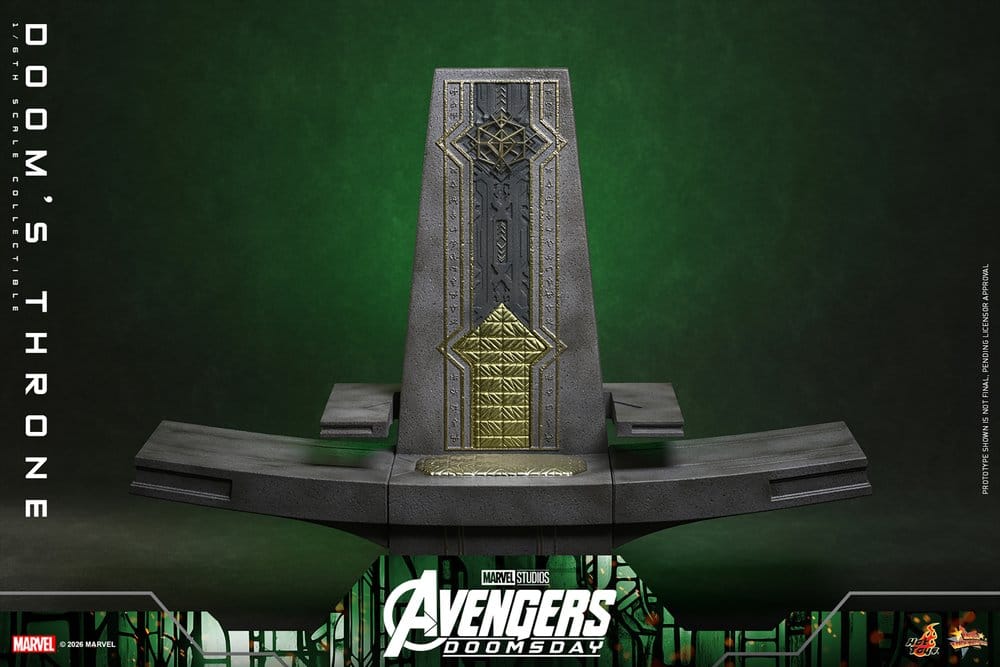 Avengers: Doomsday Movie Masterpiece Acessório para Figuras 1/6 Trono de Doom 33 cm