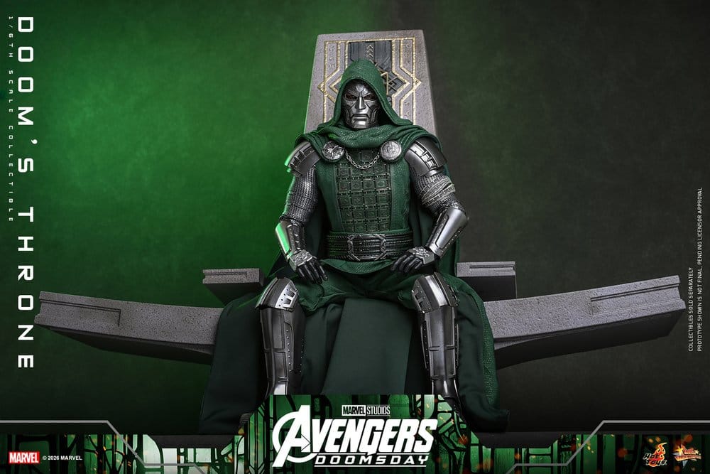 Avengers: Doomsday Movie Masterpiece Acessório para Figuras 1/6 Trono de Doom 33 cm