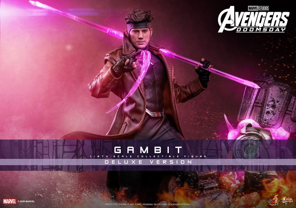Vingadores: Filme obras-primas Doomsday Figura 1/6 Gambit (versão de luxo) 31 cm