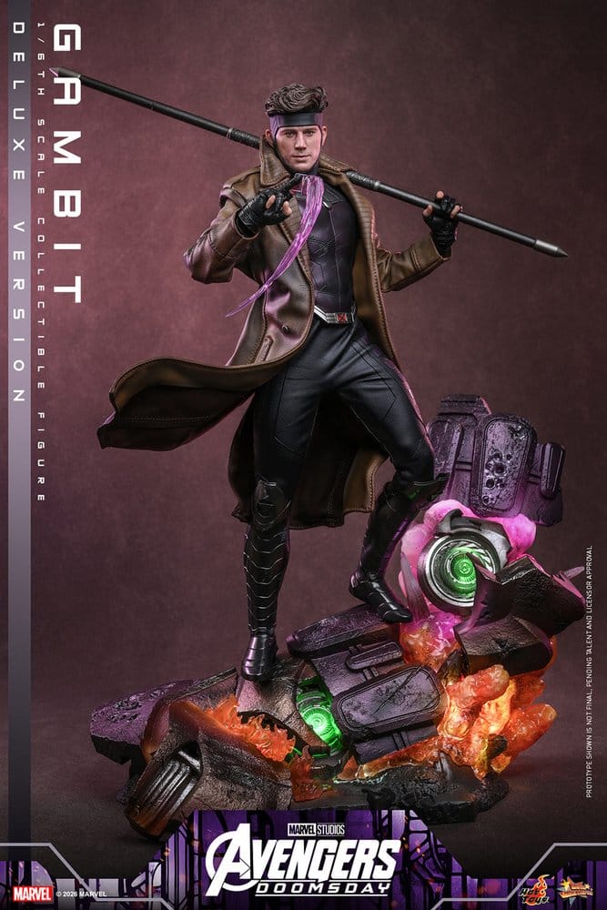 Vingadores: Filme obras-primas Doomsday Figura 1/6 Gambit (versão de luxo) 31 cm