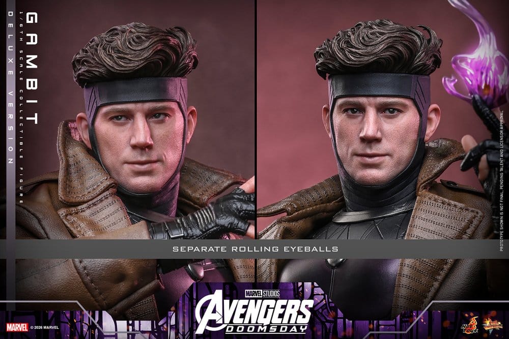 Vingadores: Filme obras-primas Doomsday Figura 1/6 Gambit (versão de luxo) 31 cm