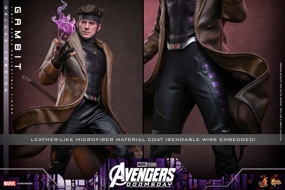 Vingadores: Filme obras-primas Doomsday Figura 1/6 Gambit (versão de luxo) 31 cm