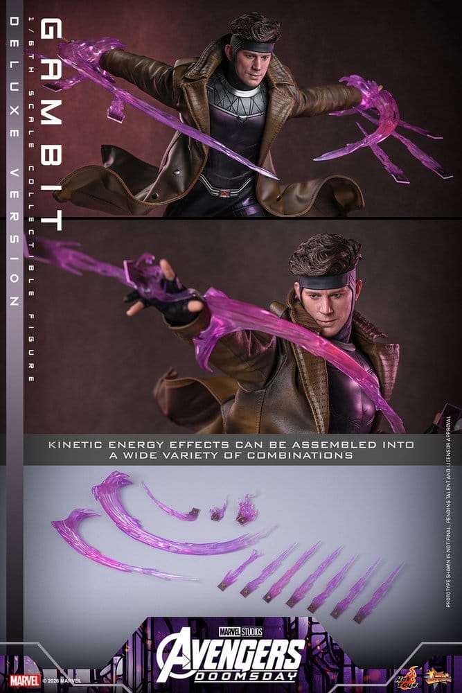 Vingadores: Filme obras-primas Doomsday Figura 1/6 Gambit (versão de luxo) 31 cm