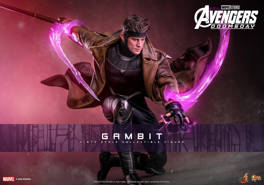 Vingadores: Filme Doomsday Obra-prima Figura 1/6 Gambit 31 cm