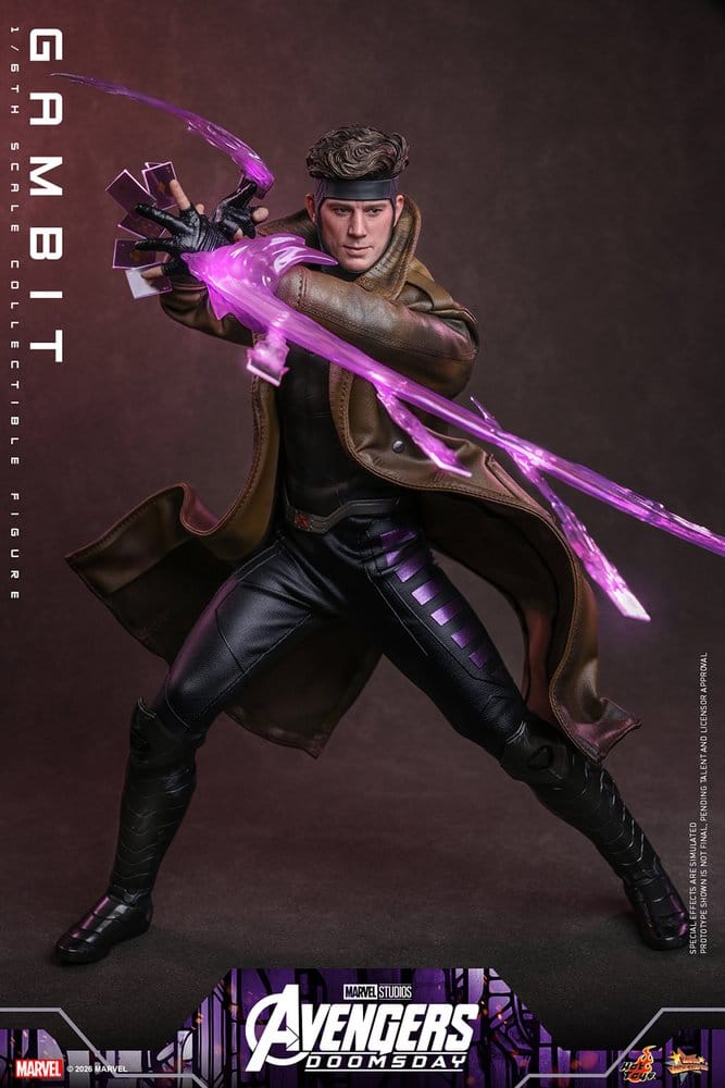 Vingadores: Filme Doomsday Obra-prima Figura 1/6 Gambit 31 cm