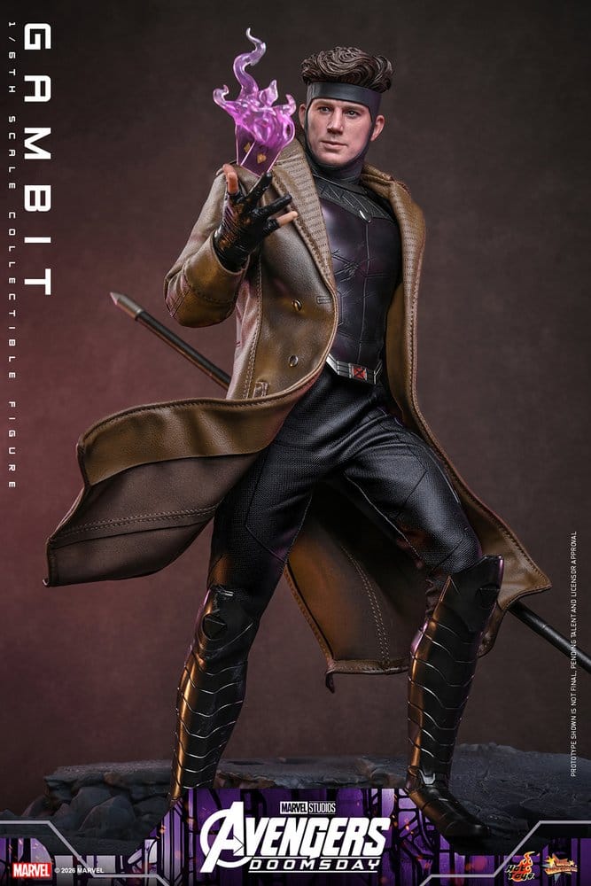 Vingadores: Filme Doomsday Obra-prima Figura 1/6 Gambit 31 cm