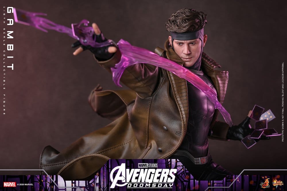 Vingadores: Filme Doomsday Obra-prima Figura 1/6 Gambit 31 cm