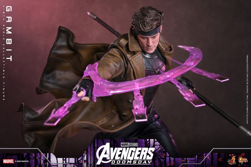 Vingadores: Filme Doomsday Obra-prima Figura 1/6 Gambit 31 cm