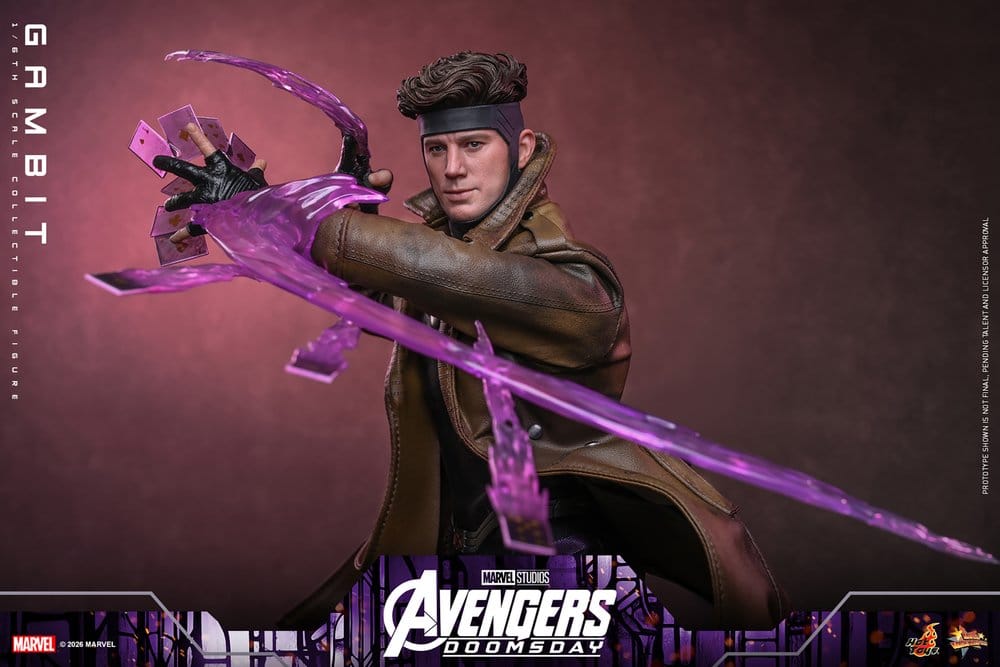 Vingadores: Filme Doomsday Obra-prima Figura 1/6 Gambit 31 cm