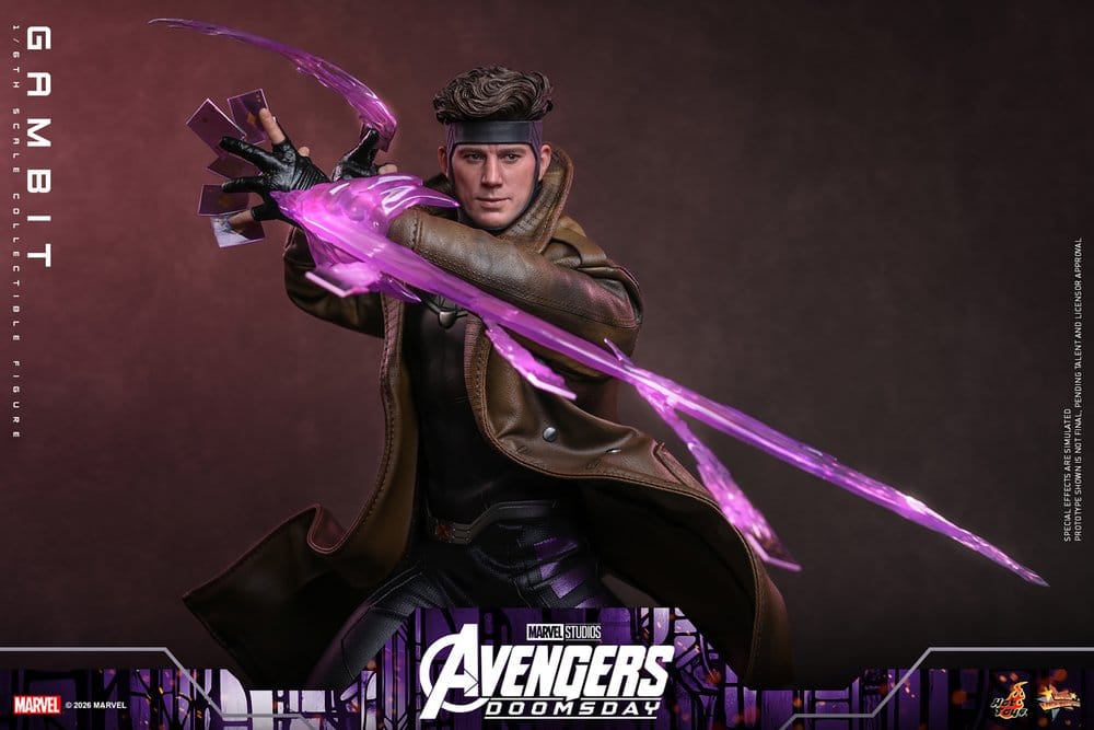 Vingadores: Filme Doomsday Obra-prima Figura 1/6 Gambit 31 cm