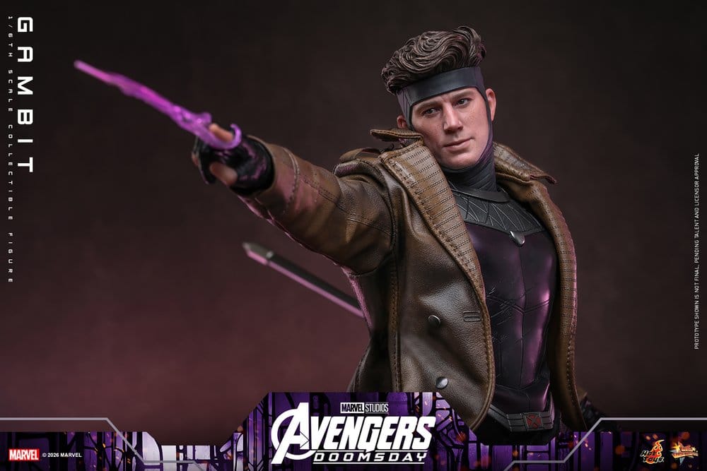 Vingadores: Filme Doomsday Obra-prima Figura 1/6 Gambit 31 cm