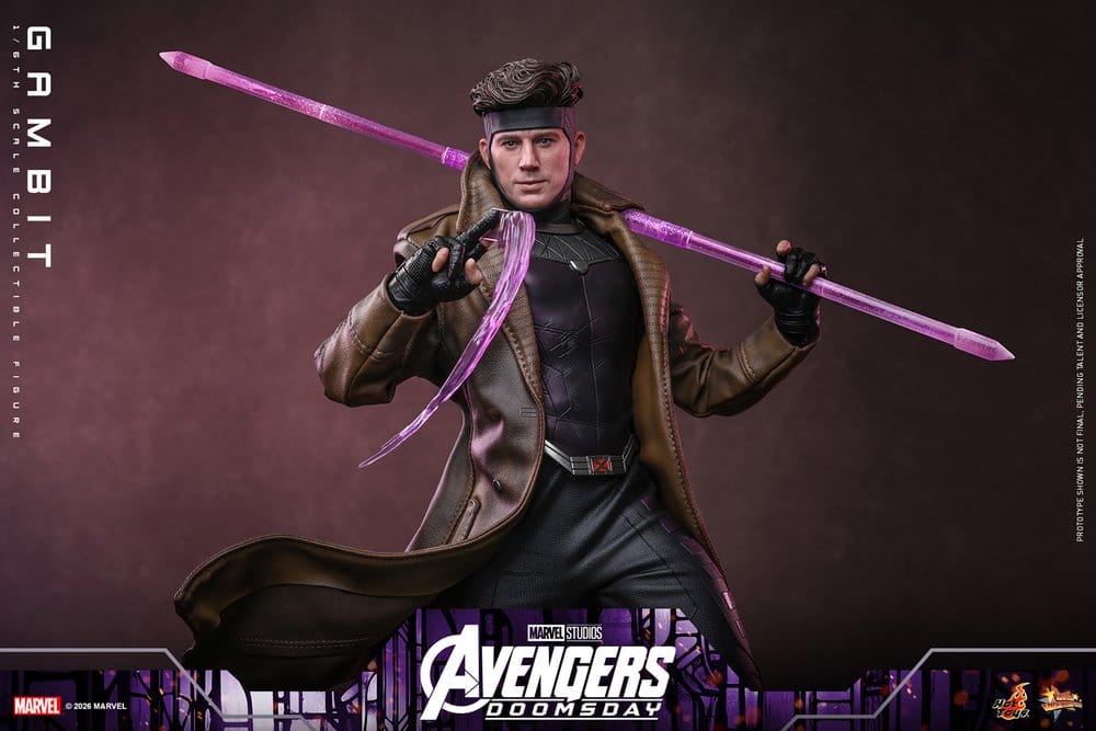 Vingadores: Filme Doomsday Obra-prima Figura 1/6 Gambit 31 cm