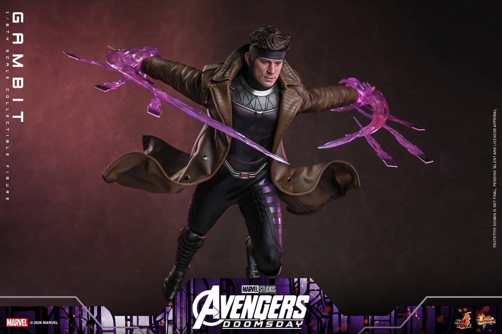 Vingadores: Filme Doomsday Obra-prima Figura 1/6 Gambit 31 cm