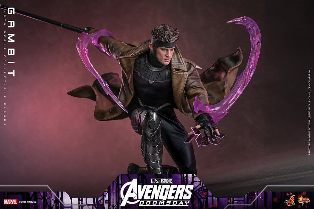 Vingadores: Filme Doomsday Obra-prima Figura 1/6 Gambit 31 cm