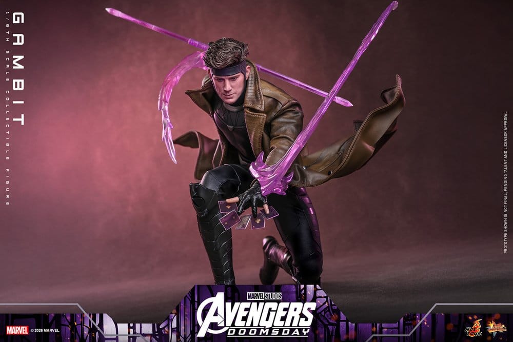 Vingadores: Filme Doomsday Obra-prima Figura 1/6 Gambit 31 cm