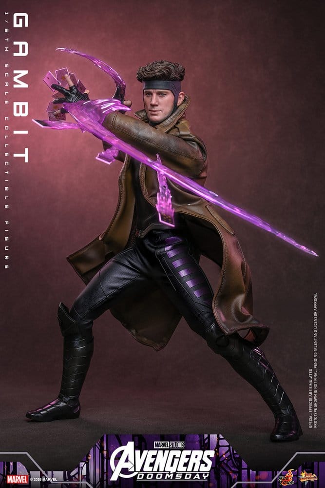 Vingadores: Filme Doomsday Obra-prima Figura 1/6 Gambit 31 cm