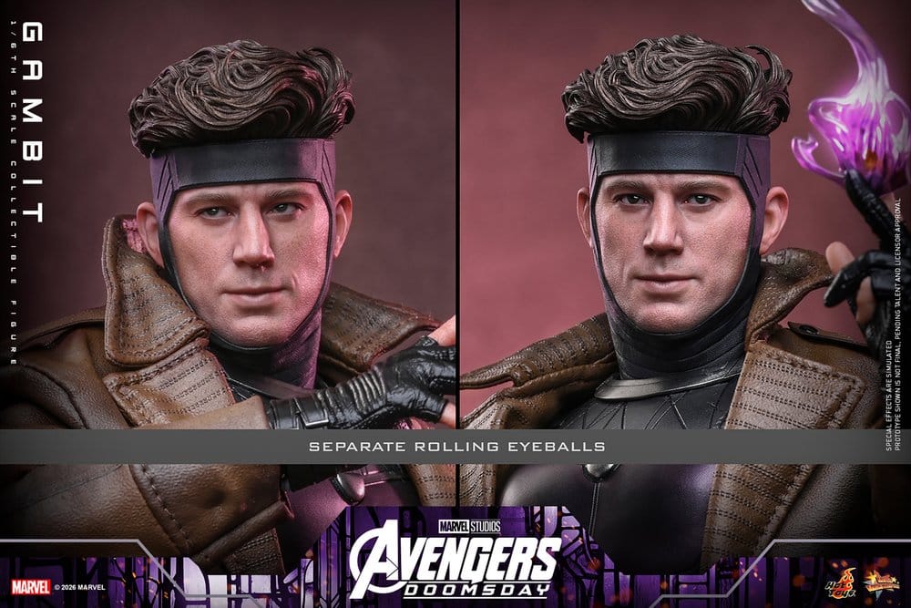 Vingadores: Filme Doomsday Obra-prima Figura 1/6 Gambit 31 cm