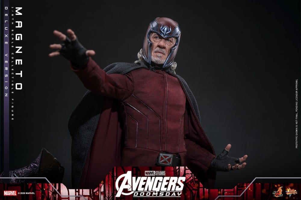 Vingadores: Filme Doomsday Masterpiece Figura 1/6 Magneto (Versão Deluxe) 30 cm