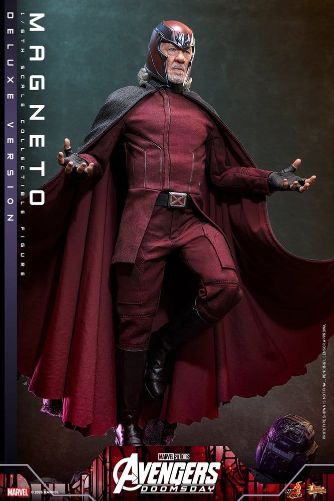 Vingadores: Filme Doomsday Masterpiece Figura 1/6 Magneto (Versão Deluxe) 30 cm