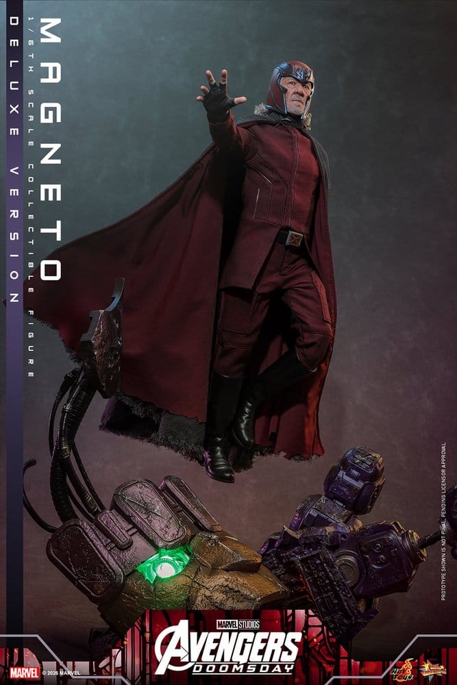 Vingadores: Filme Doomsday Masterpiece Figura 1/6 Magneto (Versão Deluxe) 30 cm