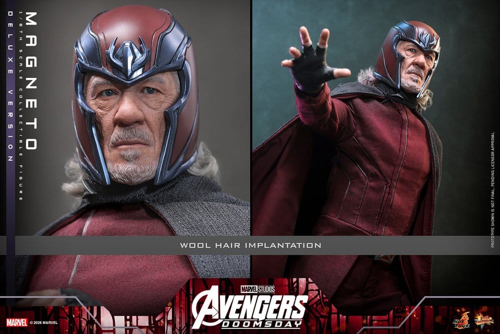 Vingadores: Filme Doomsday Masterpiece Figura 1/6 Magneto (Versão Deluxe) 30 cm