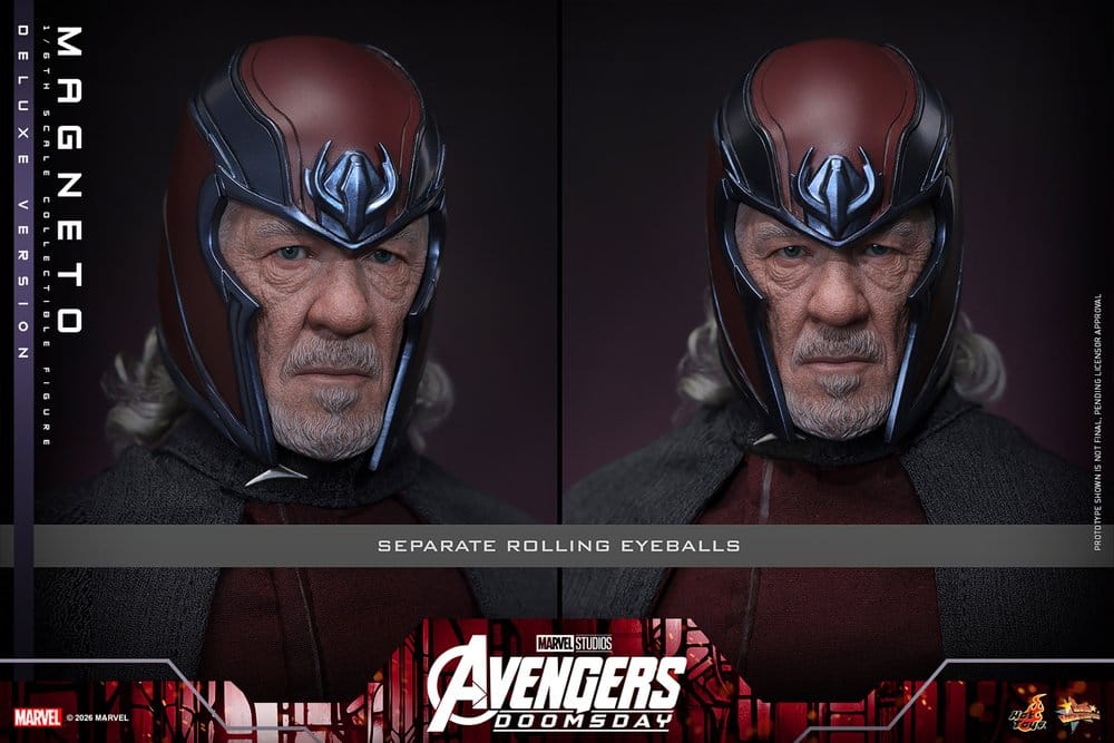 Vingadores: Filme Doomsday Masterpiece Figura 1/6 Magneto (Versão Deluxe) 30 cm