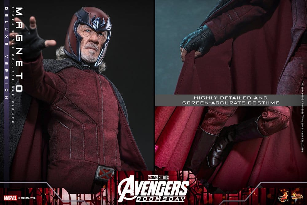 Vingadores: Filme Doomsday Masterpiece Figura 1/6 Magneto (Versão Deluxe) 30 cm