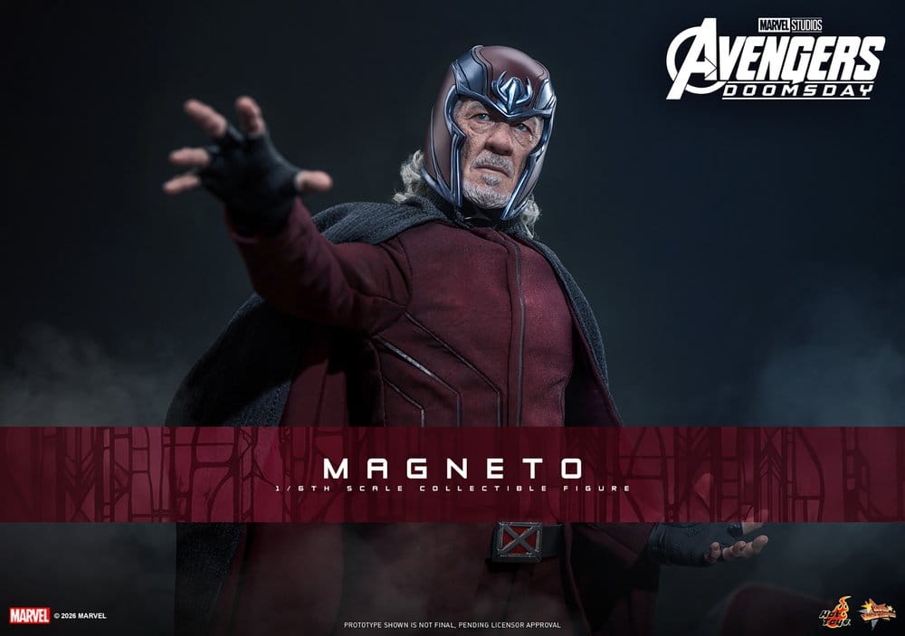 Vingadores: Doomsday Filme Masterpiece Figura 1/6 Magneto 30 cm