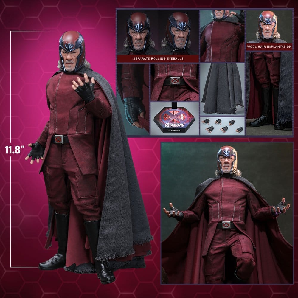 Vingadores: Doomsday Filme Masterpiece Figura 1/6 Magneto 30 cm