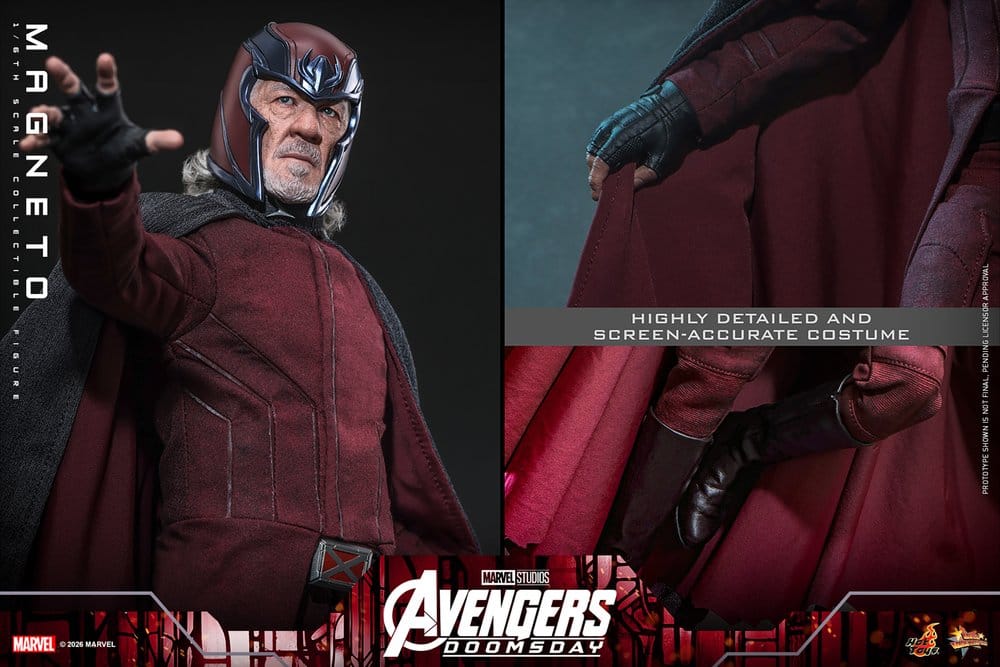 Vingadores: Doomsday Filme Masterpiece Figura 1/6 Magneto 30 cm