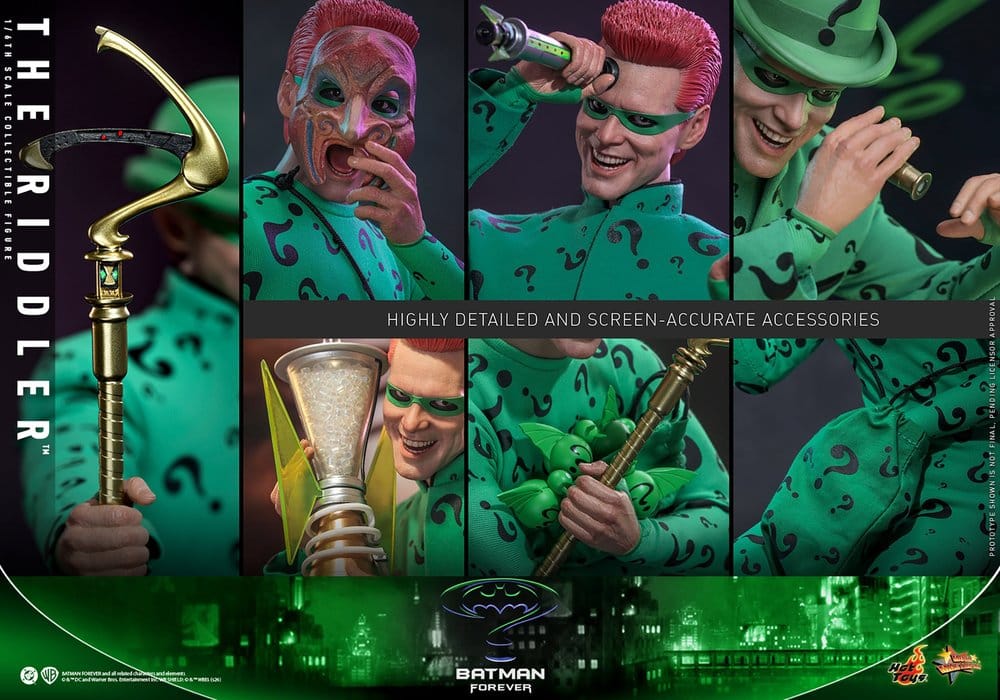 DC Comics Batman Forever Movie Masterpiece Figura 1/6 Riddler 31 cm