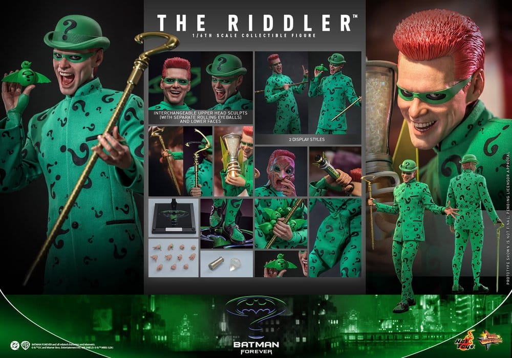 DC Comics Batman Forever Movie Masterpiece Figura 1/6 Riddler 31 cm