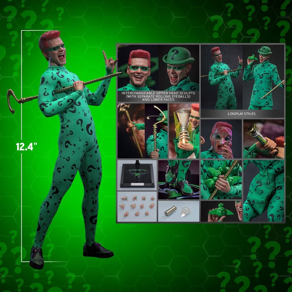 DC Comics Batman Forever Movie Masterpiece Figura 1/6 Riddler 31 cm